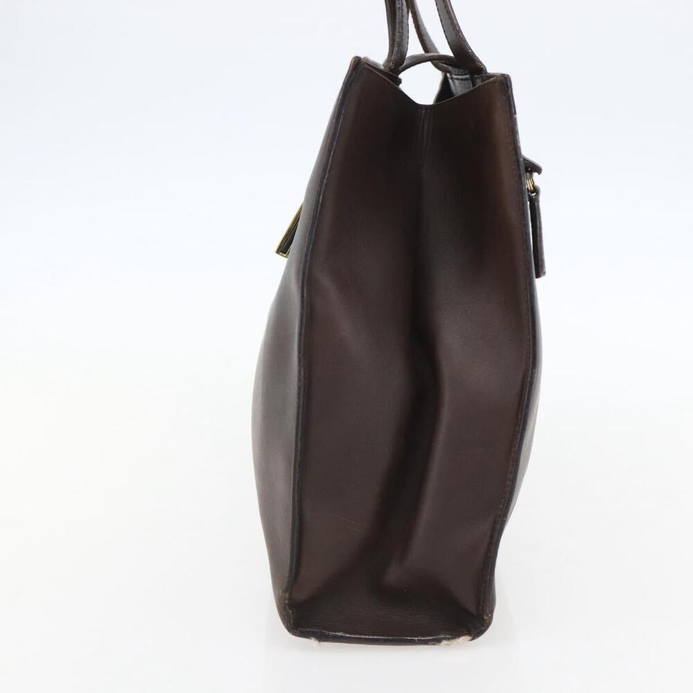 GUCCI Hand Bag Leather Brown Gold 002 0347 Auth 151640 - Picture 4 of 16